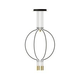 Lampa wisząca Axo Light Liaison M4 czarno-złota