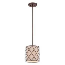 Lampa wisząca Elstead Lighting Brown Lattice QZ/BROWNLATT/P/S