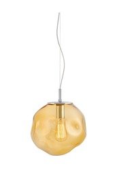 Lampa wisząca  Kaspa Avia M 10417115 bursztyn/chrom