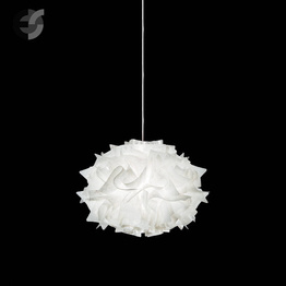 Lampa wisząca Slamp Veli Couture Mini Single z kablem transparentnym