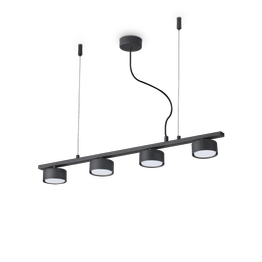 Lampa wisząca minimalistyczna czarna Ideal Lux Minor Linear SP4