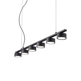 Lampa wisząca minimalistyczna czarna Ideal Lux Minor Linear SP6