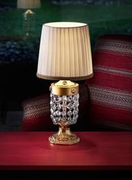 Lampka stołowa MASIERO Elegantia 6000 TL1 P Kryształki Murano