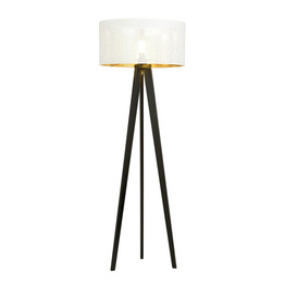 Podłodowa lampa ASTON LP1 WHITE/GOLD  czarny (1147/LP1) - Emibig