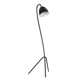 Podłodowa lampa HARIS LP1 BLACK / WHITE czarny-Biały (864/2) - Emibig