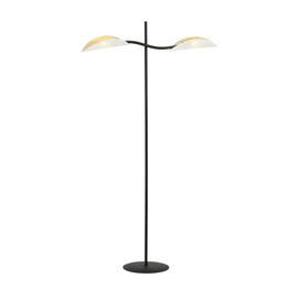 Podłodowa lampa LOTUS LP2 WHITE/GOLD czarny (1107/LP2) - Emibig