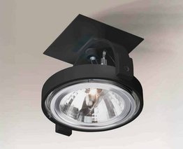 Sakura 7250 Lampa wpuszczana Czarna Shilo G53