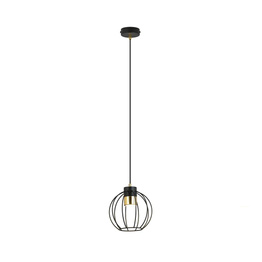 Wisząca lampa AJAX 1 BLACK/GOLD czarny-Złoty (1200/1) - Emibig