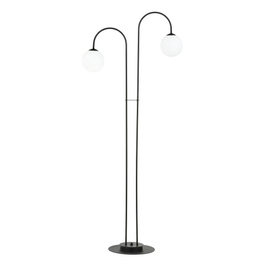 Wisząca lampa ARCHI LP2 BL OPAL czarny (1288/LP2) - Emibig