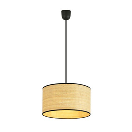 Wisząca lampa ASTON 1 RATTAN czarny (1149/1) - Emibig