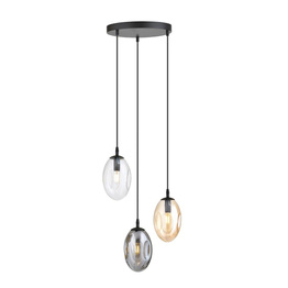 Wisząca lampa ASTRAL 3 BL PREMIUM MIX czarny (1268/3PREM) - Emibig