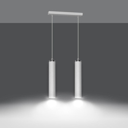 Wisząca lampa LUNA 2 WHITE biały (955/2) - Emibig