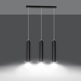 Wisząca lampa LUNA 3 BLACK czarny (956/3) - Emibig