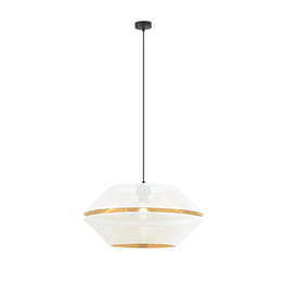 Wisząca lampa  MALIA 1 WHITE/GOLD  czarny (1184/1) - Emibig