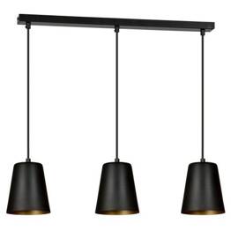 Wisząca lampa MILARGO 3 BLACK / GOLD czarny-Złoty (415/3) - Emibig