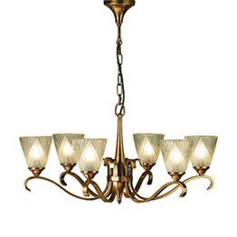 Żyrandol Columbia 6lt pendant & deco glass