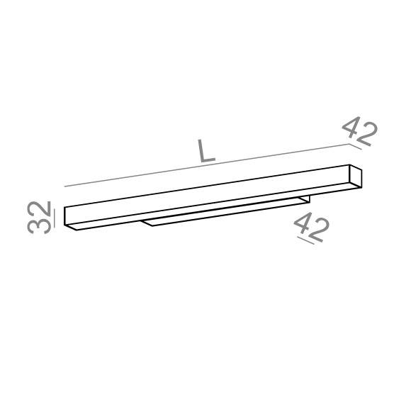  Kinkiet AQform SET RAW mini LED hermetic 26346-L930-D9-00-12