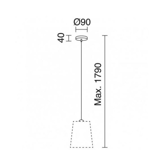 "A Tu Estilo" 716A-G05X1A-03 Novolux Exo Lampa wisząca Ø20,7 