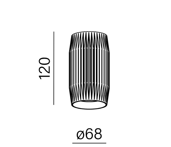 AQform Lampa natynkowa Triba czarna 47040-M930-WB-00-12