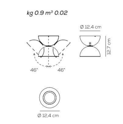 AXO Light Dodot FADOD930BC48LED Lampa ścienna