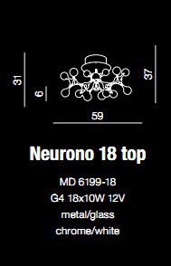AZZARDO Neurono 18 Top MD 6199-18 Plafon