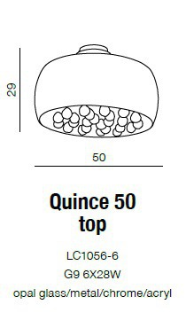 AZZARDO QUINCE 50 Top Plafon AZ0702