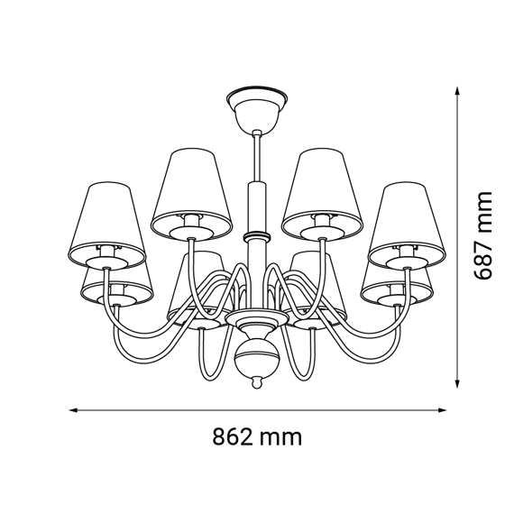 Amplex Deria Lampa wisząca 5099