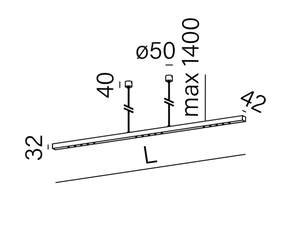 Aqform 50286-L930-W3-00-13 Lens Nowoczesny biały zwis 202cm 