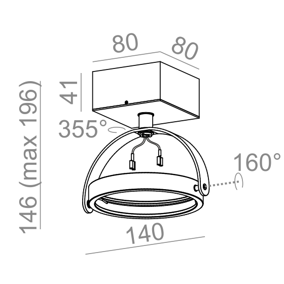 Aqform CERES 14411-0000-T8-00-12 reflektor