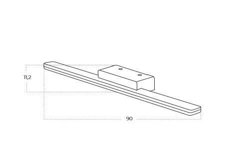 Azzardo Kinkiet Epsilon 90 4000K WH AZ5695