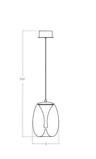 Azzardo Lampa Wisząca Pamela 11 AZ6267 Czarna