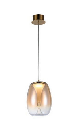 Azzardo Lampa Wisząca Pamela 20 Amber AZ6184