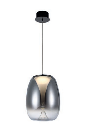 Azzardo Lampa Wisząca Pamela 27 black chrome/smoky AZ5826