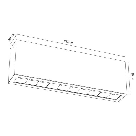 Bros Line 1041 A-glare 10 Lampa sufitowa