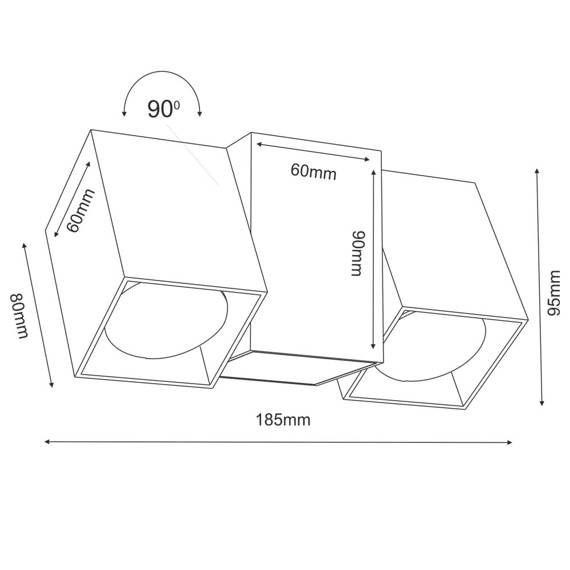 Bros Line 2295 Reflektor Cube