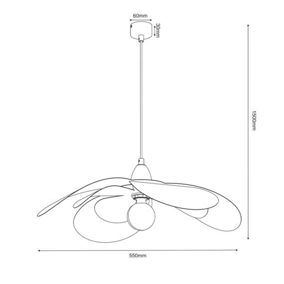 Bros Line Lampa wisząca Zono P 5011