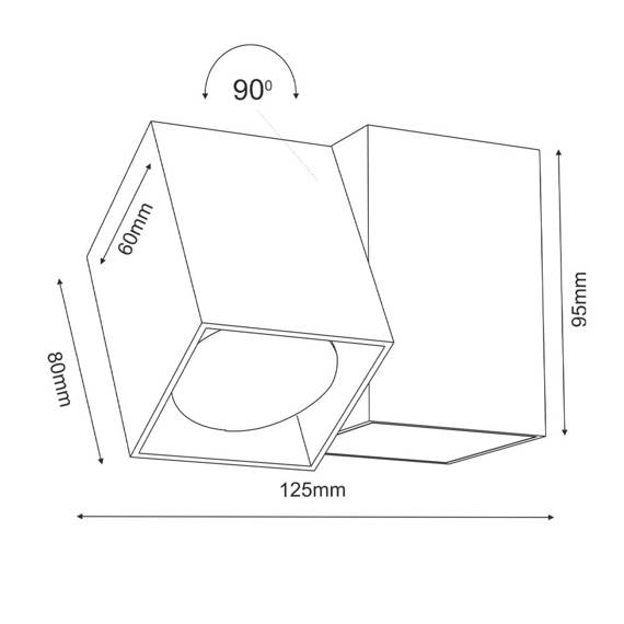 Bros Line Reflektor Cube 2293