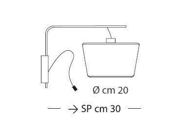 Cannes LP 6/307 C Lampa Ścienna Sillux biała LED