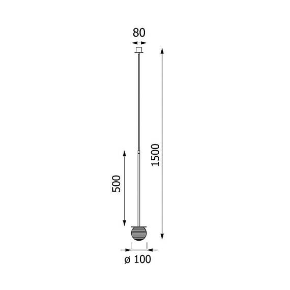 Clar 50 Lampa wisząca LA362/A7/G/196 Cleoni 