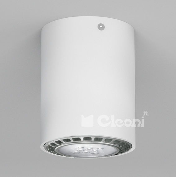 Cleoni Minimal LED Lampa Sufitowa Srebrny