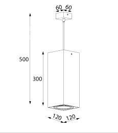 Cleoni TITO T113R2 116 Lampa Wisząca czarny