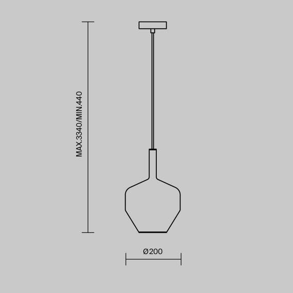 Duality Maytoni Zwis MOD271PL-01B5