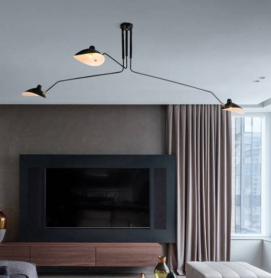 Duży plafon w stylu loft Berella Light Estra 3 BL0337