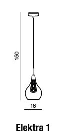 Elektra 1 AZ1687 Lampa Wisząca Azzardo