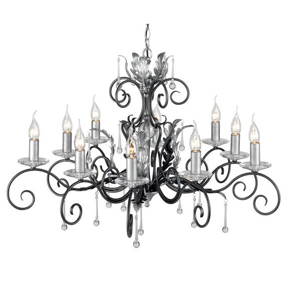 Elstead Lighting AML10-BLK-SILVER Amarillis Zwis