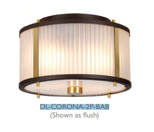 Elstead Lighting Corona DL-CORONA-2P-BAB Żyrandol