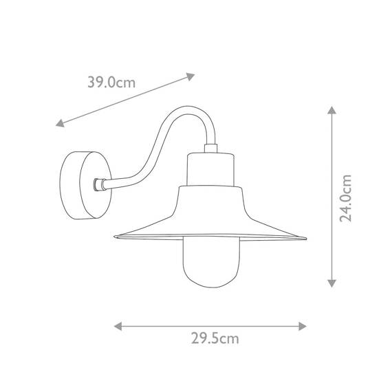 Elstead Lighting Sheldon SHELDON-BR Lampa ścienna ogrodowa