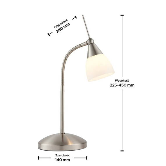 Endon Range Touch Lampa stołowa 652-TLSC