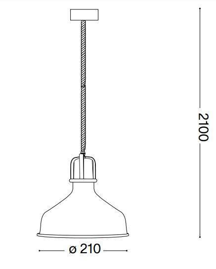 Eris Lampa Wisząca Ideal Lux 249056