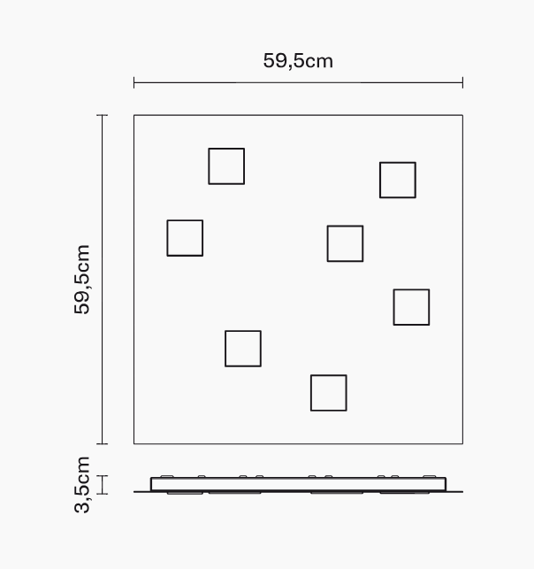 Fabbian Quarter Lampa sufitowa F38 G13 01